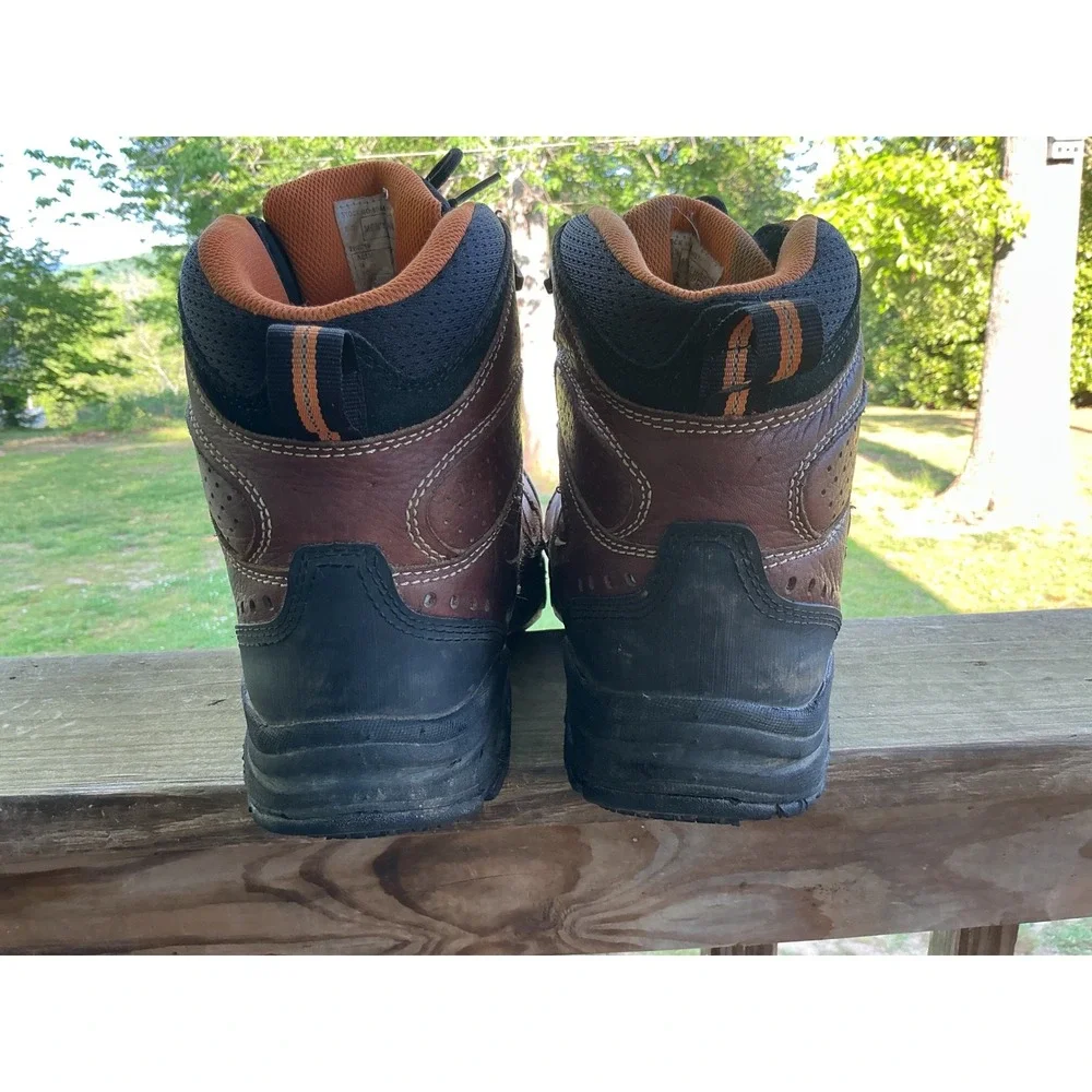Thorogood‎ Mens V-Series 6in Brown Leather Work Boots 804-4277 Steel Toe GS 300m Thorogood V-Series Men main image 4
